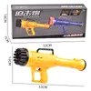 21 36 Holes Gatling Soap Bubble Machine Toy Water Gun Bubble Rocket Launcher Automatische ventilator voor kinderen Kinderen Verjaardag Wedding Party