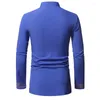 Vêtements ethniques Royal Blue African Dashiki Imprimer Chemise Hommes 2024 Streetwear Casual Slim Fit Vêtements à manches longues