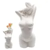 Vases Lady Body Vase Women Shape Boho Decorative Resin Sculpture Woman For Home Art Plant Pot Centerpiece Tabletop