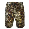 Men's Shorts Beach Short Swim Leopard Skin Background Surfing Sport Board Swimwear