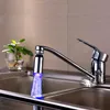 Kitchen Faucets CY2-8001-B6 ABS 3 Colors Temperature Sensor Led Shower Heads Faucet Light Basin Bathroom Accessories