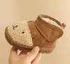 Winter Baby Snow Boots Kids Cartoon Warm Plush Cute Cotton Shoes Boys Girls Soft Sole Non-slip Toddler Boots