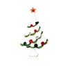 Hot selling Christmas tree brooches fashionable Christmas tree rhinestones oil paintings Christmas brooches versatile bras