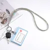 قلادة الهاتف المحمول الجديدة قلادة راينستون مكتب الحبل ، مع مفاتيح Clasp Metal ، و Crystal Lanyard للنساء ، وبطاقة الهوية ، وحزام المفاتيح