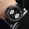 Наручительные часы woonun topun brand fashion sports watch для мужчин черный полный сталь Japan quartz Quartz Shock -Resean