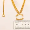 Designer 18K vergoldete C-Buchstaben-Anhänger-Halsketten, Kette, Crysatal-Strass-Edelstahl-Halsband, Markenhalsketten für Frauen, Hochzeitsfeier-Schmuck, Perfect YY