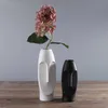 Vases Abstract Human Face Ceramic Vase Creative Art Retro Avatar Simple Flower Vase Modern Office Living Room Bedroom Home Decor P230411