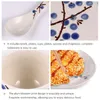 Geschirr-Sets Müsliteller Käseteller Blaues Geschirrset Abendessen Chinesische Teetasse Geschirr Porzellan Servierplatten