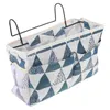 Sacs de rangement suspendus mur chevet organisateur coton lin poche pochette panier lit accoudoir canapé pépinière douche superposé placard inclinable