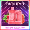 QST Rum Bar Bullet 7000 Puff Electronic Djeremabalne papierosy Zestaw rozrusznika Vape 8.0 ml Bateria 600 ml ładowania e-papierosu Vape Pen Bang Bang