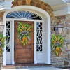 Dekoracyjne kwiaty drzwi marchewki wieńc