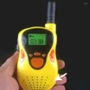 Walkie Talkie Cartoon Talkies için Kids Box Sesli Aktif Çocuklar Uzun Menzilli 100mwalkie Seti