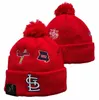 Angels Beanies Los Angels Capウールウォームスポーツニット帽子ベースボールノースアメリカンチームストライプサイドラインUSAカレッジカフドポムハットメンズA0