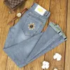 Designer maschi's jeans fashion pants pantaloni da ricamo a stampa di lusso pantaloni elastici giovani tendenze casuali dritti