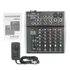 Freeshipping 8-kanaler 3-band EQ Audio Music Mixer Mixing Console med USB XLR Line Input 48V Phantom Power för inspelning av DJ Stage KAR VVCF