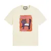 ss Tees Высококачественная мужская футболка из чистого хлопка женская футболка дизайнерский хлопковый топ с плюшевым мишкой повседневная рубашка одежда модная футболка с узором