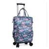 Duffel Bags Women Travel Trolley Backpacks On Wheels Luggage Oxford Rolling Backpack Bag With