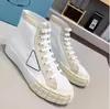 2023 Luxury Sneakers Wheel Cassetta Flat Shoes Women High Top Fabric Runner Trainers Low Top Casual Shoes Canvas Wheel Stitching Lerren Trainer