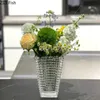 Vases Bright Crystal Vase Terrarium Decor Transparent Glass Flower Pots Decorative Flower Arrangement Desk Decoration Hydroponics Vase P230411