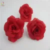 100pcs Fleurs artificielles Roses Silk Heads Flower pour la décoration de mariage Scrapbooking 7cm Accessoires de couronnes florales rouges Déco2065