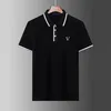 24ss Mens Designer Polos Shirts For Man High Street Italy Embroidery Garter Snakes Little Bees Printing Brands Clothes Cottom Clothing Tees