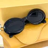 Havana Brown Chunky Oval Solglasögon för kvinnliga modeglasögon Gafas de Sol Designer Solglasögon Shades Occhiali Da Sole UV400 Egyar With Box