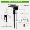 Lawn Lamps 2/4/6PCS Garden Solar Led Light Outdoor 32 Lamp 3 Modes Waterproof Landscape Spotlight Wall Decoration