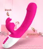 Vibrerande dildo med sugande vibrator för kvinna g-spot vaginal klitoris stimulator oral tunga sexig leksak för kvinnor