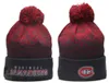 BRUINS Beanies BOSTON Cap Wool Warm Sport Knit Hat Hockey North American Team Striped Sideline USA College Cuffed Pom Hats Men Women