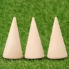 Jewelry Pouches 20 Pcs Cone Stand DIY Wooden Display Rack Rings Holder Showcase Decorative Child