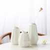 Vases White Small Ceramic Flower Vase Decoration For Home Decor Dried Flowers Vases Living Room Decoration Bedroom New Year's Decor P230411