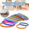 Bangle Soft Silikon 12pcs/zestaw tabele mnożenia Bransoletka Matematyka Nauczanie Nauczanie pomocy nauczania przedszkola dla K3Y7