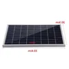 Hjvoj panneau solaire 50w usb 12v cellule monocristalline 40a contrôleur de chargeur solaire pour batterie chargeur de téléphone portable avec clip de batterie