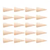 Jewelry Pouches 20 Pcs Cone Stand DIY Wooden Display Rack Rings Holder Showcase Decorative Child