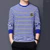 Men's T Shirts Russian Wagner Group Badge Sailor's Striped Shirt Cotton Long Sleeve Mens Navy Sailor Telnyashka T-Shirt Breton Top