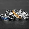 Кольца кластера, крутые вращающиеся мужские кольца из нержавеющей стали, высокое качество, цепочка-спиннер, панк, женские украшения для вечеринки, подарок