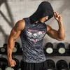 Débardeurs pour hommes Mode Compression Chemises sans manches Débardeur Hommes Fitness Shirt Mens Singlet Bodybuilding Workout Gym Gilet Fitness Hommes 230411