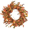 Kwiaty dekoracyjne Halloween Wreath Decor Dekor 50 cm/19,7 cala jesień żniwa Festiwal Dekoracja drzwi na Święto Dziękczynienia