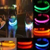 Nylon LED-halsband voor huisdieren Nachtveiligheid Knipperend Glow In The Dark Hondenriem Honden Lichtgevende fluorescerende halsbanden Dierbenodigdheden