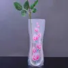 PVC Katlanabilir Vazolar Katlanabilir Su Çantası Plastik Düğün Partisi Vazlar Çevre Dostu Yeniden Kullanılabilir Ev Ofis Vazo 27*12cm 0412