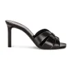 2023 Brand Women Slipper Sandaalschoenen Luxe designer schoenen Black Tribute Echt lederen sandalen Glijbaan Stiletto Heels Shoe Fashion Footwear