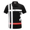 2023 Mens T-shirt Polo shirts Designer Topmerk Kortholingskraag Borduurwerk katoen Blend Animal Print Fashion Black Short Summer Grootte M-3XL 01
