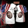 T-shirts pour hommes In Dart We Trust Flame Skull 3D Tshirt Nom personnalisé 3D T-shirts imprimés T-shirts Hommes pour femmes Cadeau à manches courtes pour les amateurs de fléchettes 230412