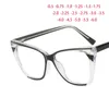 Sonnenbrille übergroße Katzenaugen Square Frame Clear Linsen Gläses TR90 Frauen Myopia nerd Brillen -Grad -0,5 -1.0 -2.0 -3.0 -4.0 bis -6,0