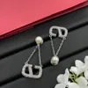 Designer earrings womens jewelry Fashion earring with diamonds Classic vintage earrings Fine high-quality gifts With original box