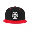 Casquettes de baseball personnalisées West Coast Iron Cross Choppers Casquette de baseball Femmes Hommes Flat Snapback Hip Hop Hat Sports