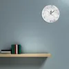 Zegary ścienne Tekstura Kamienna Wzór Nowoczesne akrylowe marmurowy zegar salon dekoracyjny cichy ruch kwarcowy czas