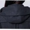 Mulheres misturas de lã mulheres jaqueta de inverno longo plus size lã emagrecimento e emagrecimento casaco de pele com um chapéu engrossado e isolamento de algodão 231110