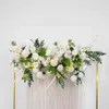 Couronnes de fleurs décoratives 50 100 cm bricolage arrangement mural de fleurs de mariage fournitures soie rose hortensia rangée artificielle décor fer A157S