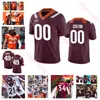 Dallan Wright Virginia Tech Hokies Football Jersey Nick Veltsistas J.R. Walker Grant Wells Dae'quan Wright Syade Mens Custom Virginia Tech Jerseys